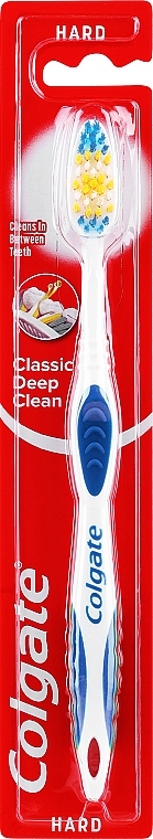 Twarda szczoteczka do zębów Classic, ciemnoniebieska - Colgate Classic Deep Clean Hard — Zdjęcie N1