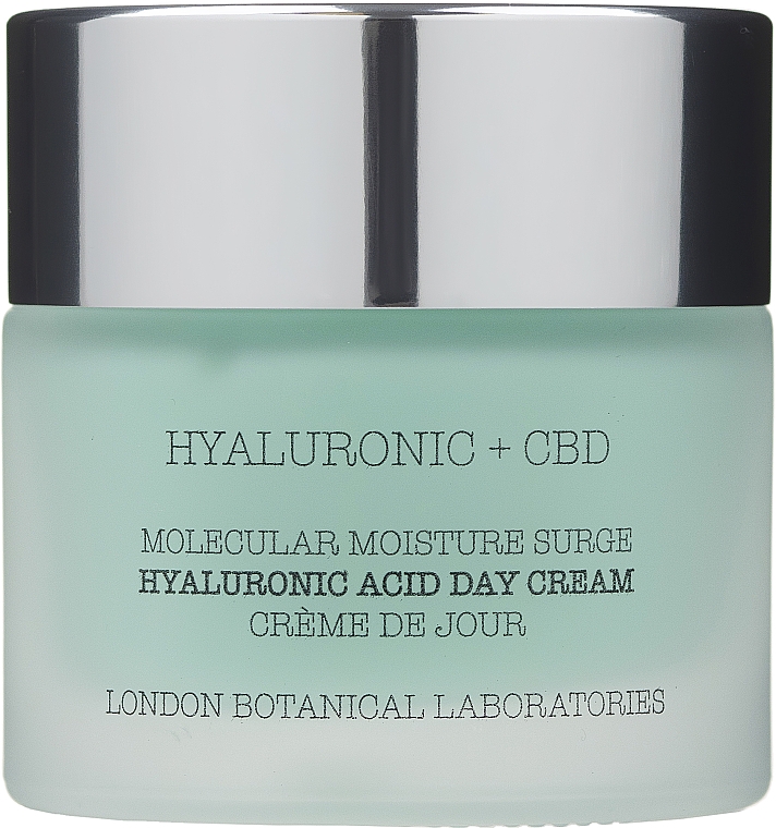 Krem do twarzy na dzień z kwasem hialuronowym i CBD - London Botanical Laboratories Hyaluronic Acid + CBD Molecular Moisture Surge Hyaluronic Acid Day Cream — Zdjęcie N1