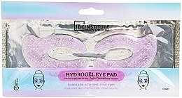 Hydrożelowe plastry na skórę wokół oczu z brokatem - IDC Institute C Shaped Glitter Hydrogel Eye Pad Purple  — Zdjęcie N1