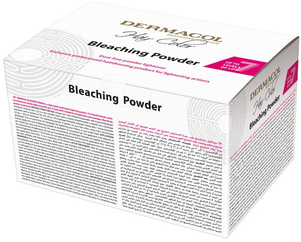 Rozświetlający puder bezpyłowy do włosów - Dermacol Hair Color Bleaching Powder — Zdjęcie N1