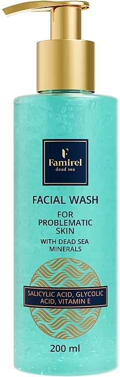 Żel myjący do problematycznej skóry twarzy - Famirel Facial Wash For Problematic Skin With Dead Sea Minerals — Zdjęcie N1