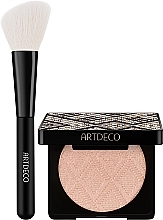 Zestaw - Artdeco Glow Bronzer & Powder Brush Set (powder/10g + brush/1pcs) — Zdjęcie N2