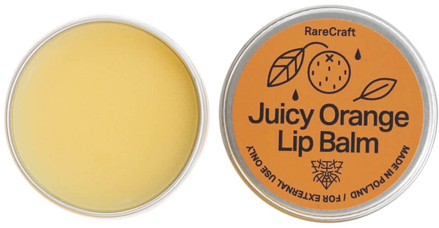 Balsam do ust w słoiczku - RareCraft Juicy Orange Lip Balm