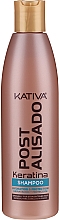 Zestaw - Kativa Straightening Post Treatment Keratin (shm 250 ml + cond 250 ml + mask 250 ml) — Zdjęcie N2