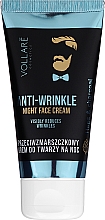 Przeciwzmarszczkowy krem do twarzy na noc dla mężczyzn - Vollare Anti-Wrinkle Night Face Cream Men — Zdjęcie N1
