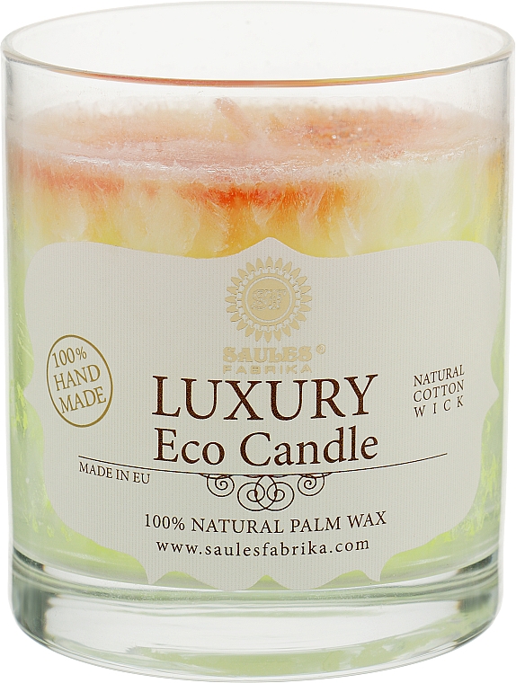 Świeca z wosku palmowego w szklance Ylang Ylang - Saules Fabrika Luxury Eco Candle