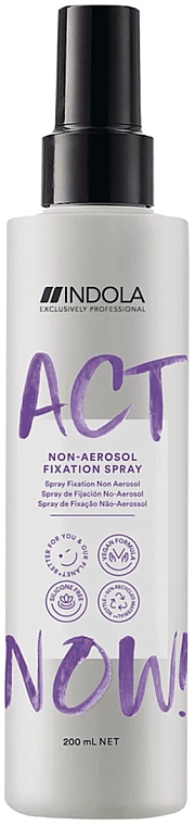 Spray utrwalający do włosów - Indola Act Now! Non-aerosol Fixation Spray — Zdjęcie N1