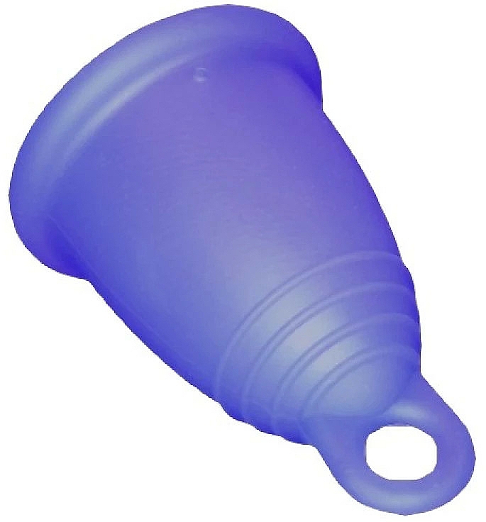 Kubeczek menstruacyjny, rozmiar L, ciemnofioletowy - MeLuna Sport Menstrual Cup Ring — Zdjęcie N1