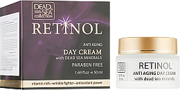 Przeciwstarzeniowy krem do twarzy na dzień z retinolem i minerałami z Morza Martwego - Dead Sea Collection Retinol Anti Aging Day Cream  — Zdjęcie N1