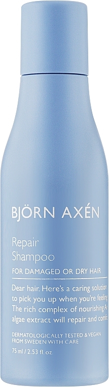 Rewitalizujący szampon do włosów suchych i zniszczonych - BjOrn AxEn Repair Shampoo — Zdjęcie N1