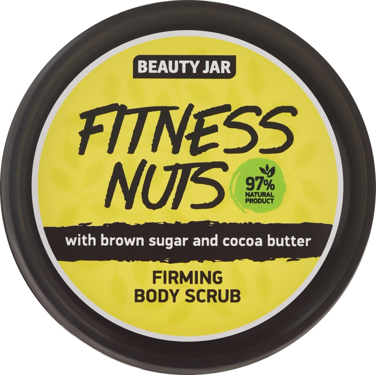 Ujędrniający peeling do ciała z brązowym cukrem i masłem kakaowym - Beauty Jar Fitness Nuts Firming Body Scrub — Zdjęcie N2