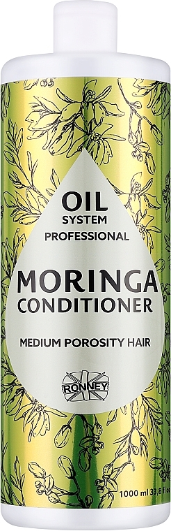 Odżywka do włosów średnioporowatych - Ronney Professional Oil System Medium Porosity Hair Moringa Conditioner — Zdjęcie N1