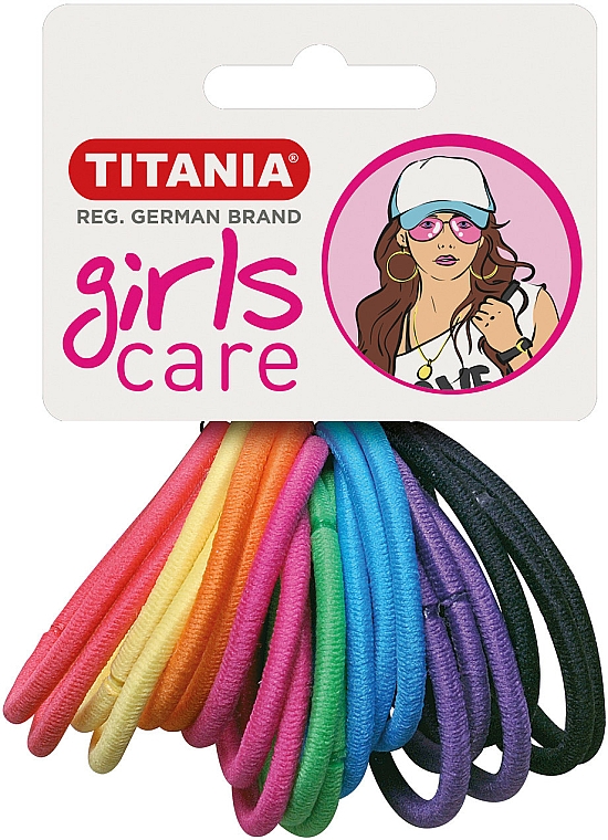 Gumki do włosów, kolorowe, 20 szt. - Titania Girls Care — Zdjęcie N1