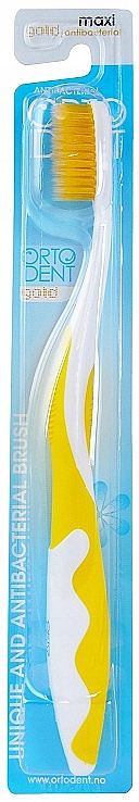 Szczoteczka do zębów, żółta - Orto-Dent Gold Maxi Toothbrush — Zdjęcie N1