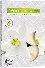 Tealighty Białe kwiaty - Bispol White Flowers Scented Candles — Zdjęcie N1
