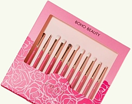 Kup Zestaw pędzli do makijażu, 11 elementów - Boho Beauty Rose Touch Set 