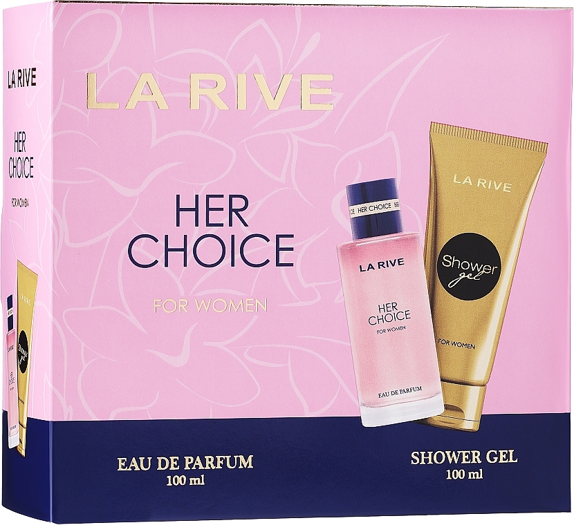 La Rive Her Choice - Zestaw (edp 100 ml + sh/gel 100 ml)
