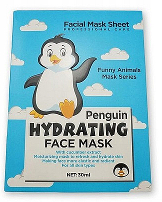 Maska w płachcie Pingwin - Wokali Animal Penguin Hydrating Face Mask — Zdjęcie N1