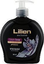 PREZENT! Kremowe mydło w płynie Dzika orchidea - Lilien Wild Orchid Cream Soap — Zdjęcie N1