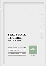 Maska w płachcie Drzewo herbaciane - Village 11 Factory Active Clean Sheet Mask Tea Tree — Zdjęcie N1