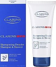 Szampon - Clarins Men Total Shampoo Hair And Body — Zdjęcie N2
