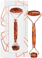 Kup Masażer do twarzy Bursztyn Koniak - Crystallove Cognac Amber Roller