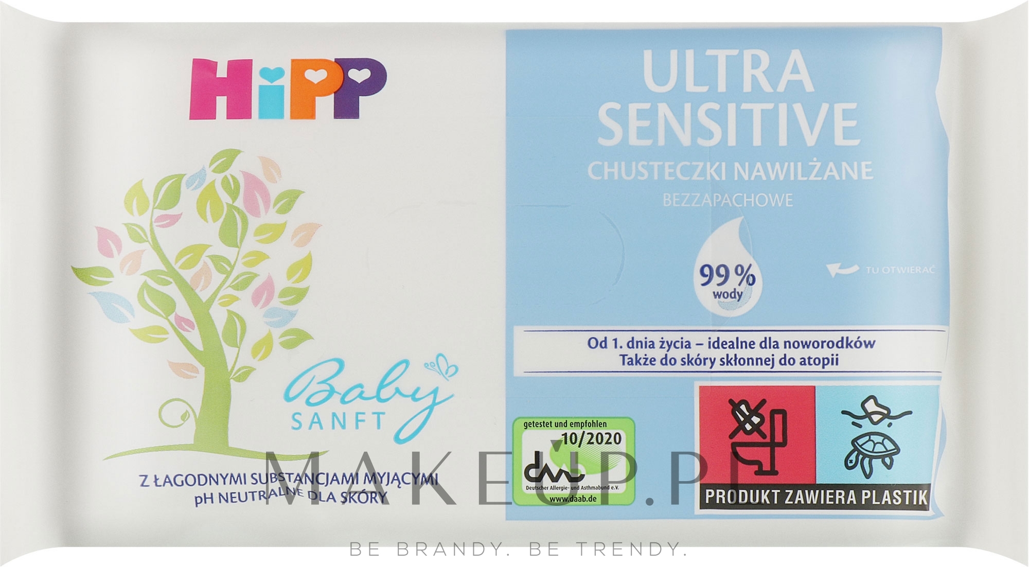 Chusteczki dla dzieci Ultranawilżenie, 52 szt - Hipp BabySanft — Zdjęcie 52 szt.