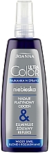 Niebieska płukanka w sprayu do włosów siwych, blond i rozjaśnianych - Joanna Ultra Color System — Zdjęcie N5