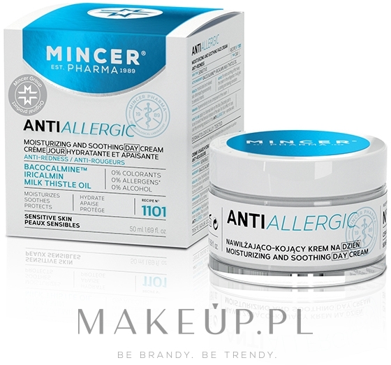Nawilżająco-kojący krem do twarzy na dzień - Mincer Pharma Anti Allergic N°1101 — Zdjęcie 50 ml