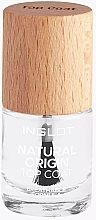 Utrwalacz do lakieru do paznokci - Inglot Natural Origin Top Coat — Zdjęcie N1