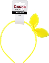 Opaska do włosów FA-5696, żółta - Donegal — Zdjęcie N1