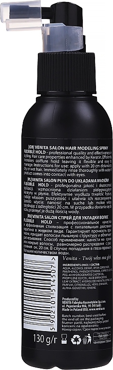 Płyn do układania włosów z keratyną - Venita Salon Professional — Zdjęcie N2