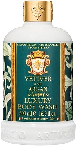 Żel pod prysznic z wetiwerem i arganem - Saponificio Artigianale Fiorentino Vetiver And Argan Luxury Body Wash — Zdjęcie N1