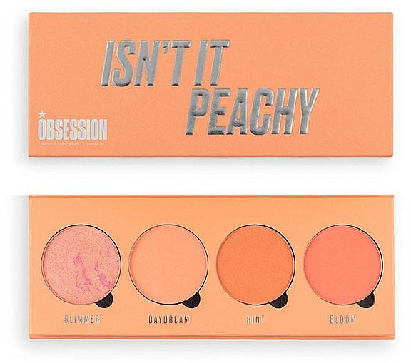 Paleta różu - Makeup Obsession Isn’t it Peachy Blush Palette — Zdjęcie N1