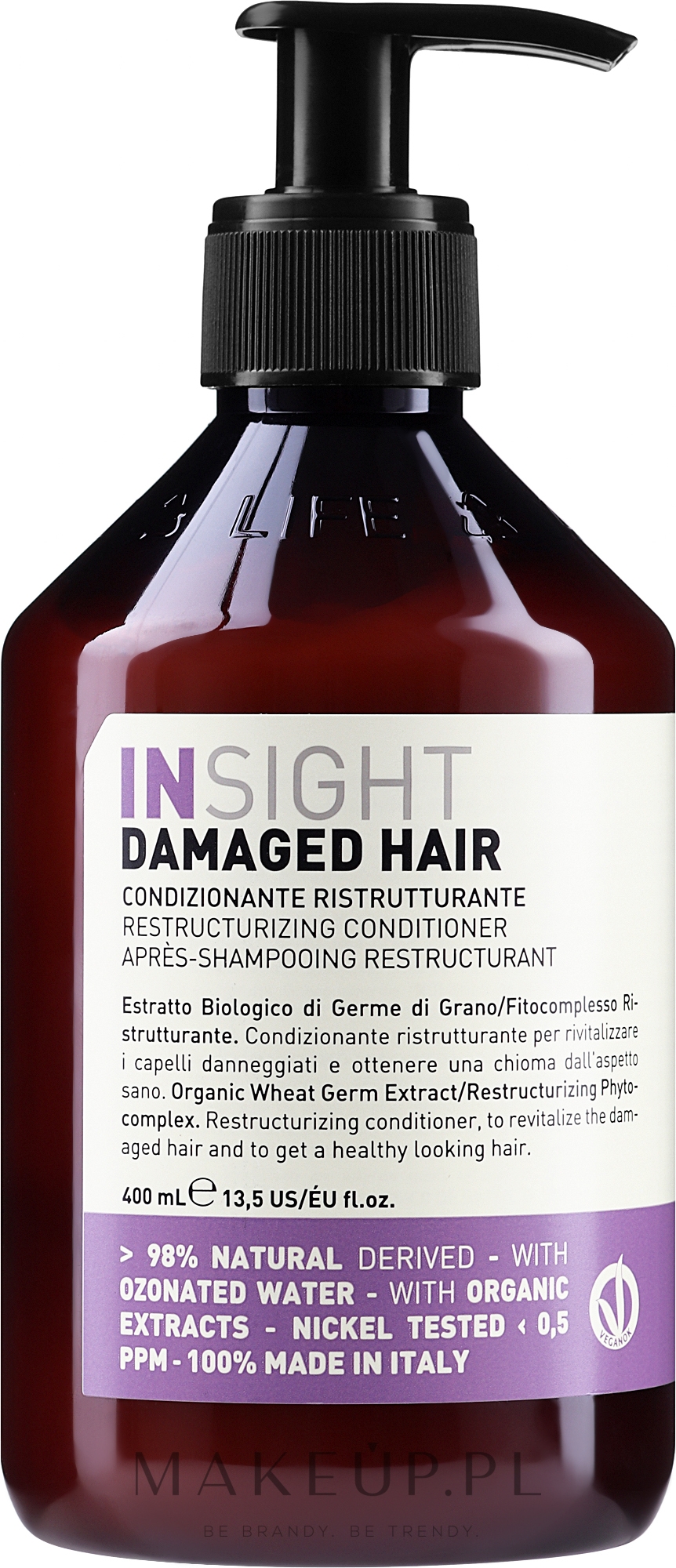 Odżywka odbudowująca do zniszczonych włosów - Insight Damaged Hair Restructurizing Conditioner — Zdjęcie 400 ml