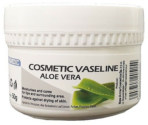 Nawilżający krem do twarzy Olej moringa - Pasmedic Cosmetic Vaseline Aloe Vera — Zdjęcie N2