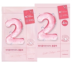 Maska w płachcie do twarzy z kolagenem wodnym - Numbuzin No.2 Water Collagen 65% Voluming Sheet Mask — Zdjęcie N1