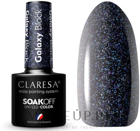 Żelowy lakier do paznokci - Claresa Galaxy Soak Off UV/LED Color — Zdjęcie Black