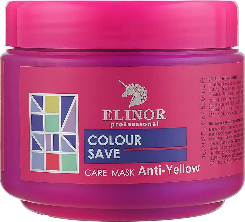 Maska przeciw żółtym tonom dla chłodniejszych odcieni włosów - Elinor Anti-Yellow Care Mask — Zdjęcie N1