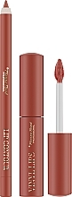 Zestaw do makijażu ust - Pierre Rene Lip Kit (lip/pencil/1.4g + lipstick/8ml) — Zdjęcie N2