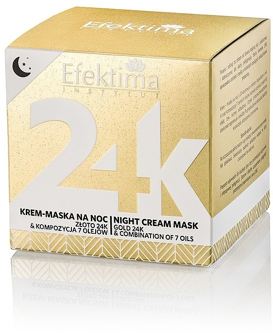Krem-maska na noc - Efektima Instytut 24K Gold & Combination Of 7 Oils Night Cream Mask — Zdjęcie N1