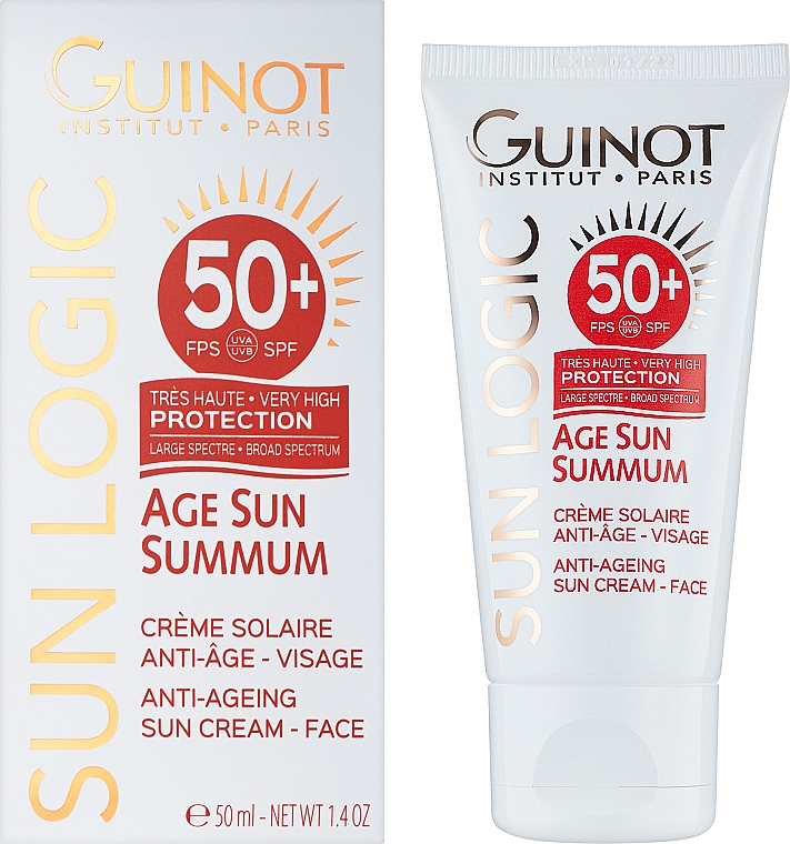 Przeciwstarzeniowy krem ​​przeciwsłoneczny - Guinot Age Sun Summum Anti-Ageing Sun Cream SPF50 — Zdjęcie N2