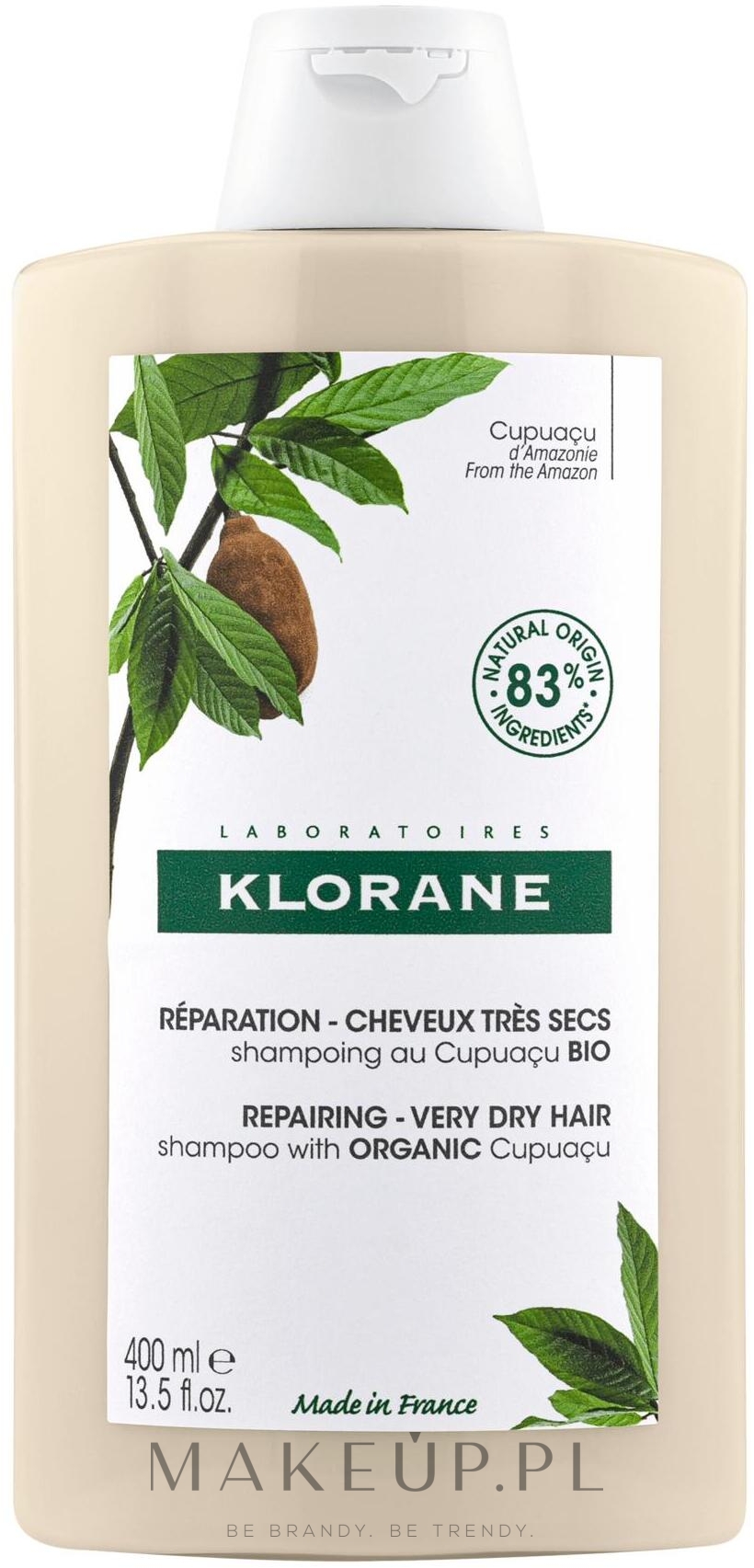 Szampon do włosów - Klorane Cupuacu Nourishing & Repairing Shampoo — Zdjęcie 400 ml
