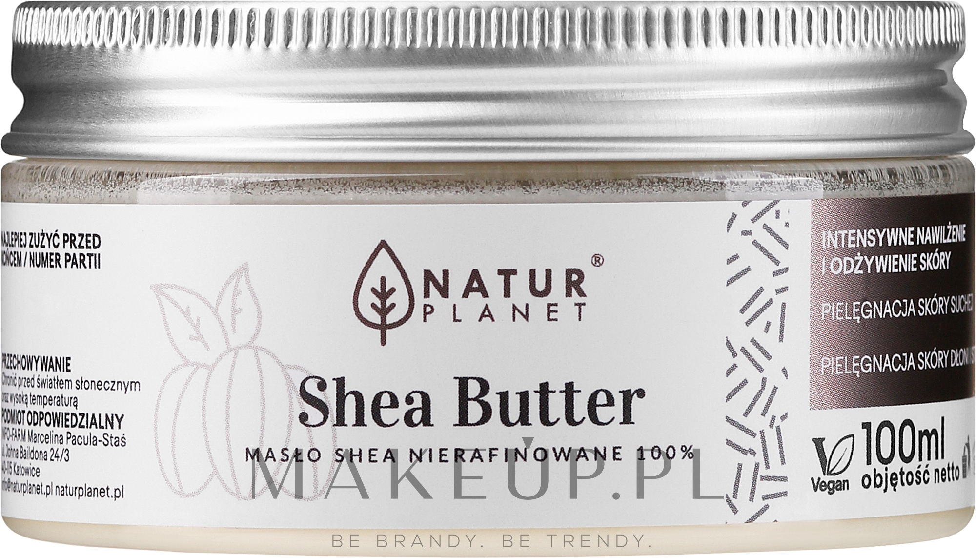 Nierafinowane masło shea - Natur Planet Shea Butter Unrefined — Zdjęcie 100 ml