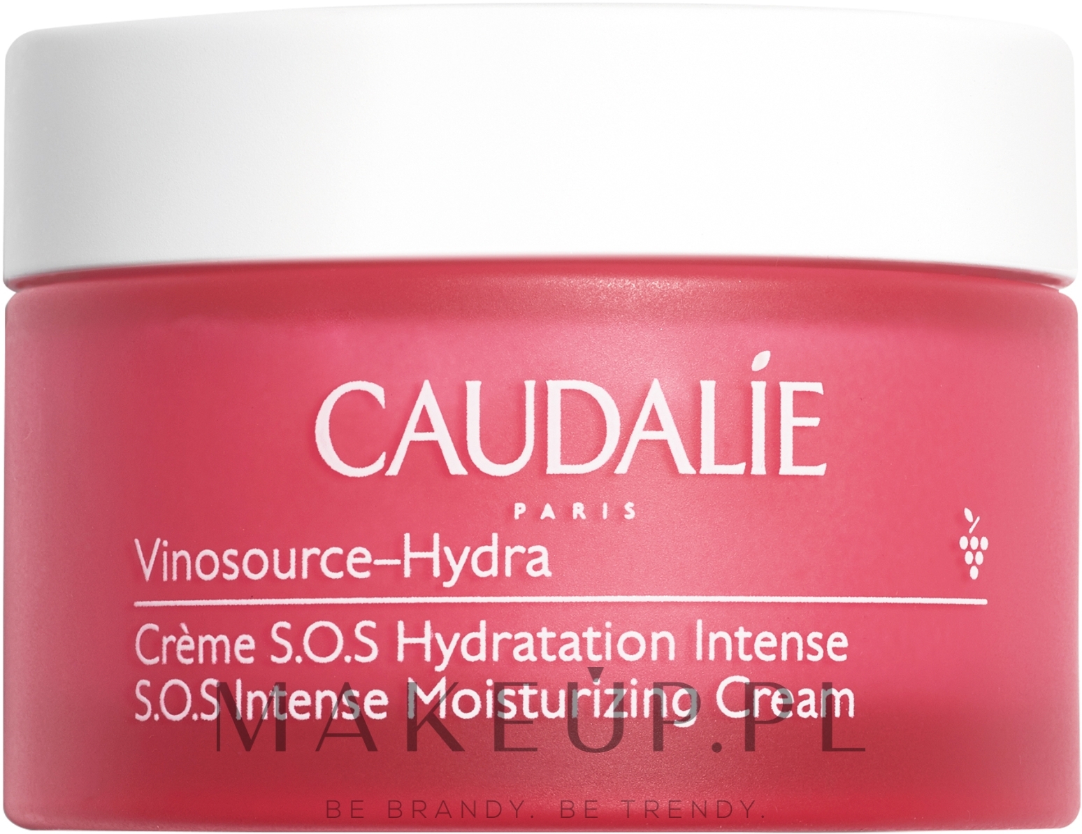 Intensywnie nawilżający krem do twarzy - Caudalie Vinosource-Hydra S.O.S Intense Moisturizing Cream — Zdjęcie 50 ml