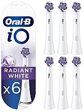 Kup Końcówki do elektrycznych szczoteczek do zębów, 6 szt. - Oral-B iO Radiant White