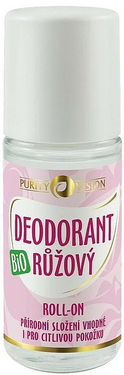 Dezodorant w kulce z wodą różaną - Purity Vision Bio — Zdjęcie N1
