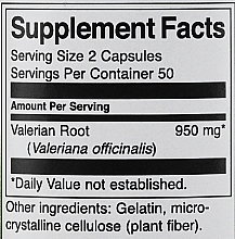 Suplement diety Korzeń waleriany, 475 mg - Swanson Valerian Root 475 mg — Zdjęcie N3