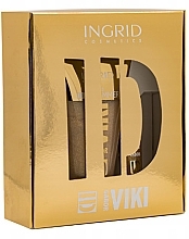 Zestaw - Ingrid Cosmetics x Viki Gabor ID Golden Set 2 (b/lot 150 ml + lip/gel 15 ml) — Zdjęcie N2