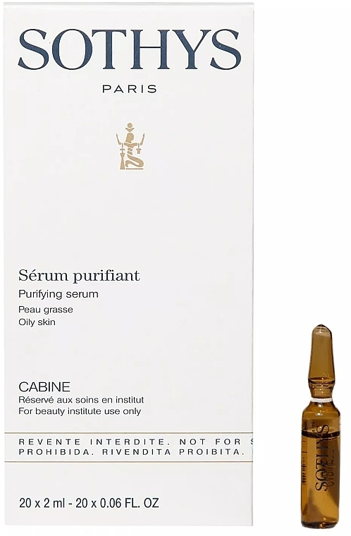 Oczyszczające serum regulujące wydzielanie sebum w ampułkach - Sothys Purifying Serum Oily Skin — Zdjęcie N1